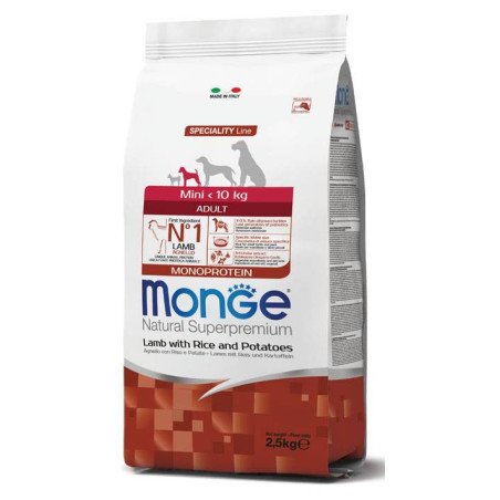 MONGE CROCCANTINI ADULT MINI AGNELLO RISO E PATATE