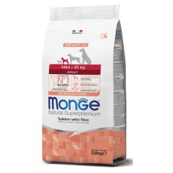 MONGE CROCCANTINI ADULTO MINI SALMONE E RISO