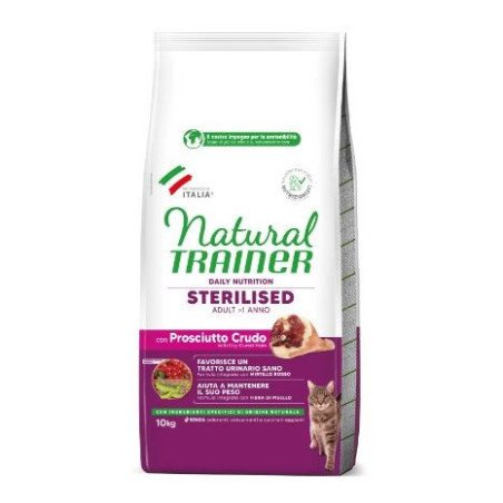 NATURAL TRAINER ADULT STERILISED CON PROSCIUTTO CRUDO