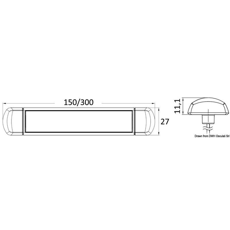 OSCULATI PLAFONIERA A LED STAGNA