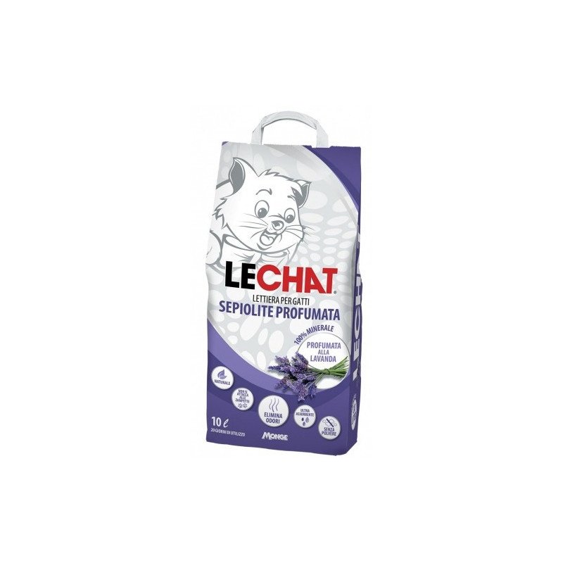 LECHAT SEPIOLITE LETTIERA PROFUMATA PER GATTI 10 LITRI
