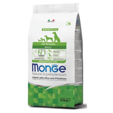 MONGE CROCCANTINI ALL BREEDS ADULTO CONIGLIO RISO E PATATE