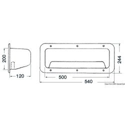 OSCULATI TASCA LATERALE PORTA OGGETTI 540x244x120