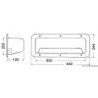 OSCULATI TASCA LATERALE PORTA OGGETTI 540x244x120
