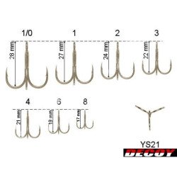 DECOY ANCORETTE TREBLEY Y-S21