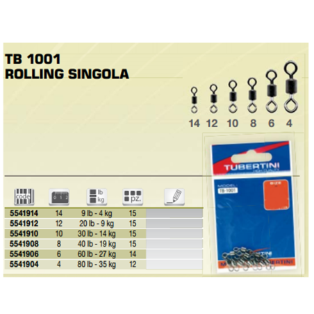 TUBERTINI GIRELLE TB-1001 ROLLING SINGOLA