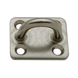 PIASTRINA 50X40 CON PONTICELLO PAD EYE 4 IN ACCIAIO INOX