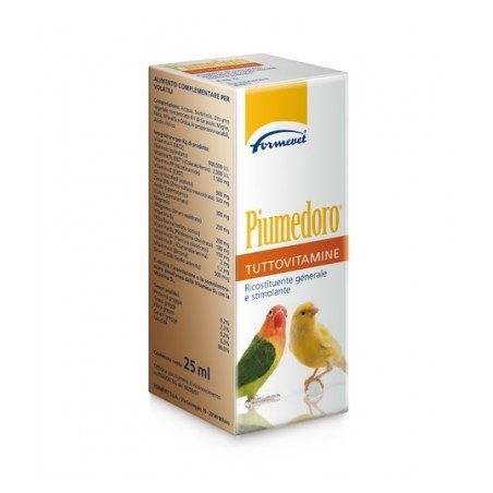 FORMEVET PIUMEDORO TUTTOVITAMINE PER UCCELLI 25ML