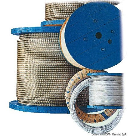 OSCULATI CAVO DA 2MM IN ACCIAIO INOX AISI 316 A 133 FILI