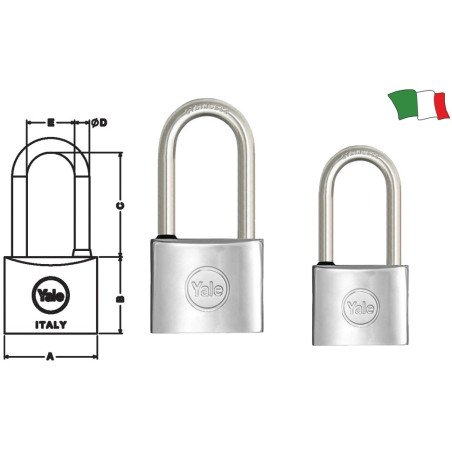 YALE LUCCHETTO MARINO ARCO LUNGO