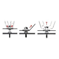 OSCULATI BLISTER 5 BOTTONI MASCHI LOXX VITE AUTOFILETTANTE