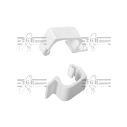GANCIO PER FONDO GABBIA BIANCO (2pz) 2GR042