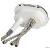 BOX DOCCIA OVALE PVC BIANCO CON MISCELATORE
