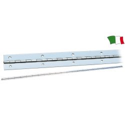 CERNIERA ACCIAIO INOX AL METRO FORATA 30X1MM