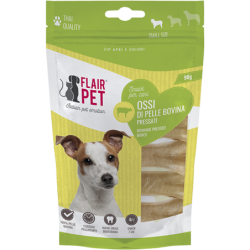 FLAIR PET OSSI DI PELLE BOVINA PRESSATI 90g 7CM