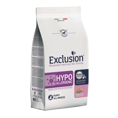 EXCLUSION DIET PUPPY HYPOALLERGENICO MAIALE E PISELLI ALL BREED