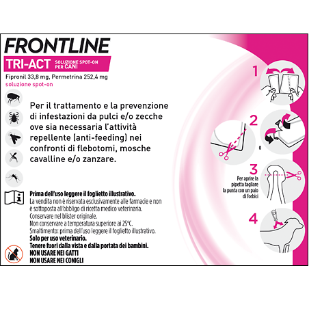 FRONTLINE TRI-ACT PER CANI 2-5KG 3 PIPETTE