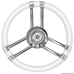 OSCULATI VOLANTE C BIANCO IN ACCIAIO INOX 350MM