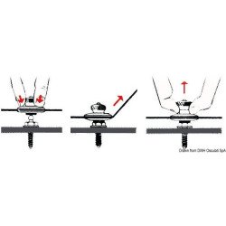 BOTTONE MASCHIO LOXX INOX VITE + DADO (5PZ)