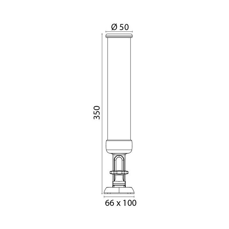 PORTACANNE ORIENTABILE ACCIAIO INOX 316L