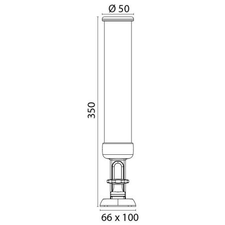 PORTACANNE ORIENTABILE ACCIAIO INOX 316L