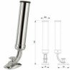 PORTACANNE ORIENTABILE ACCIAIO INOX 316L