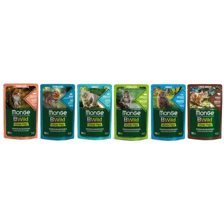 MONGE BWILD BUSTINA BOCCONCINI IN SALSA GATTO 85GR