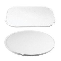 LALIZAS TAVOLO OVALE IN ASA BIANCO 760X450MM
