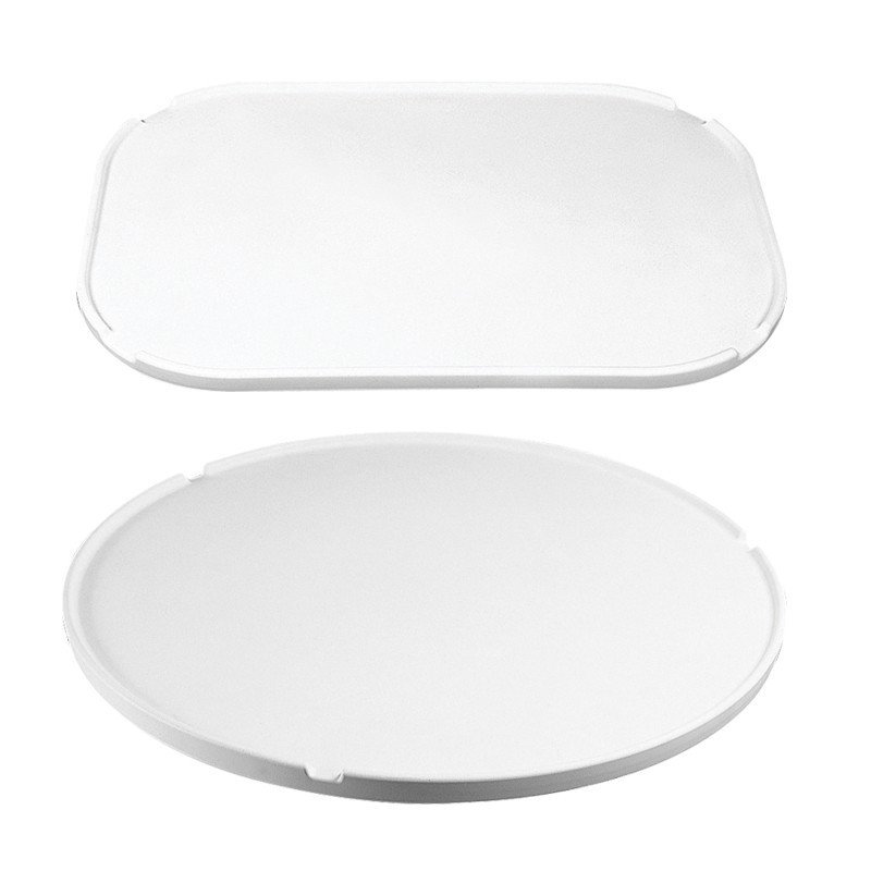 LALIZAS TAVOLO OVALE IN ASA BIANCO 760X450MM
