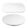 LALIZAS TAVOLO OVALE IN ASA BIANCO 760X450MM