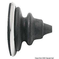 OSCULATI GHIERA PASSACAVO INOX CON SOFFIETTO DUTRAL NERO