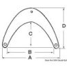 OSCULATI PARABORDO ANGOLARE PRUA IN PVC 55x47CM