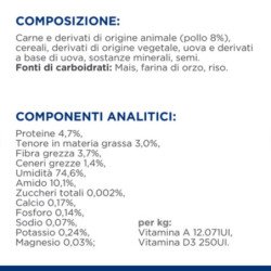 HILL'S CANE UMIDO DIABETES CARE W/D POLLO 370GR