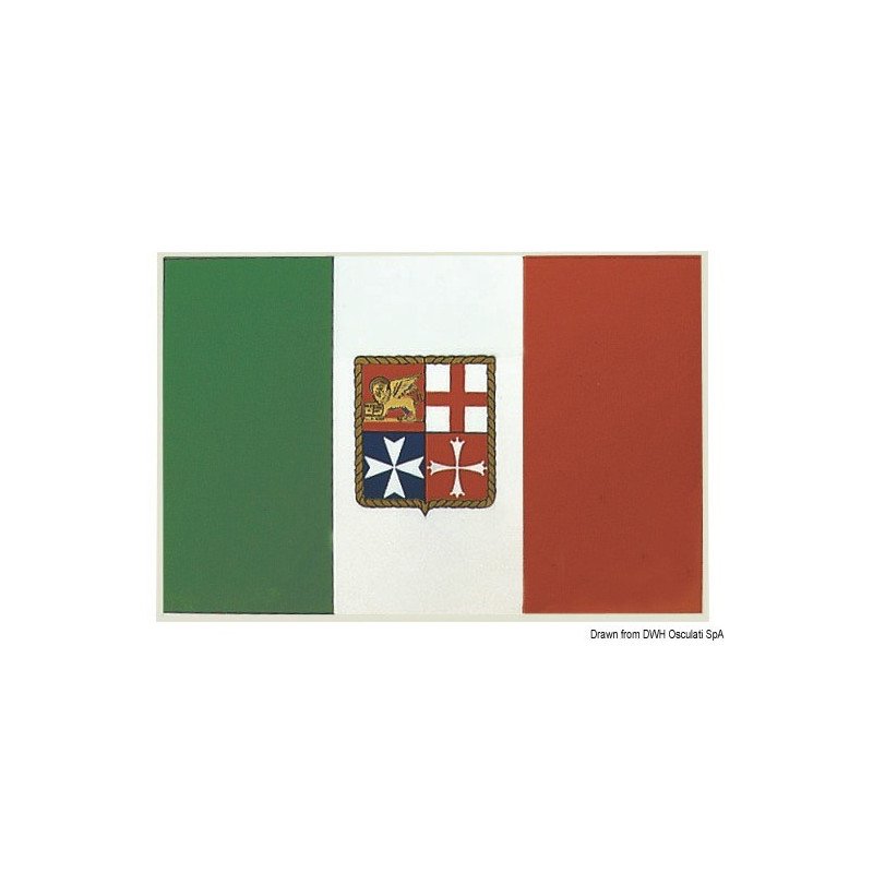 OSCULATI BANDIERA ADESIVA ITALIA MARINA MERCANTILE