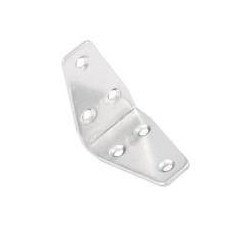 PIASTRINA AD ANGOLO PESANTE ACCIAIO INOX A2