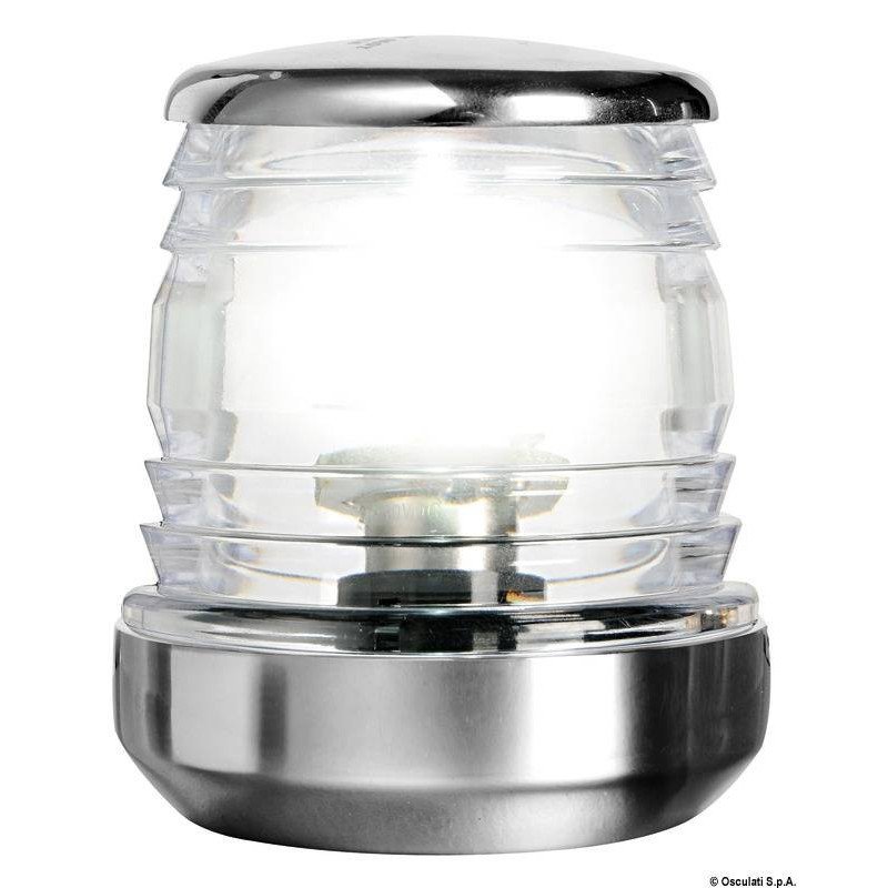 LUCE DI TESTA ALBERO CLASSICA 360° IN ACCIAIO INOX