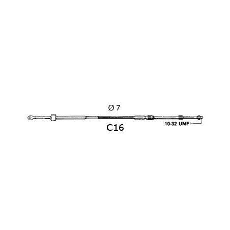 ULTRAFLEX CAVO C16 COMANDO MOTORE VARIE MISURE