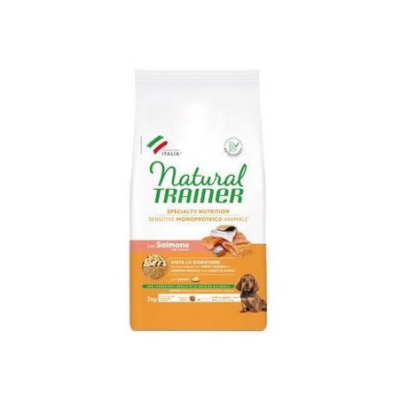 NATURAL TRAINER SENSITIVE PUPPY E JUNIOR CON SALMONE E CEREALI
