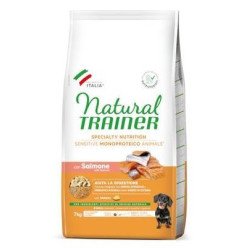 NATURAL TRAINER SENSITIVE ADULT MINI CON SALMONE E CEREALI