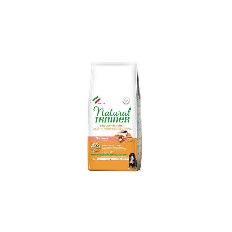 NATURAL TRAINER SENSITIVE PUPPY E JUNIOR CON SALMONE E CEREALI