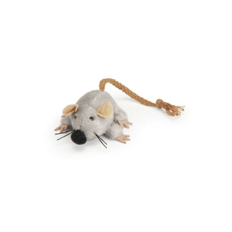 CAMON TOPINO IN PELUCHE CON CODA IN CORDA