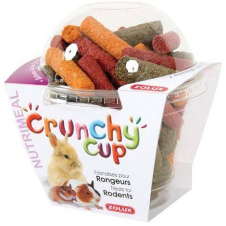 ZOLUX CRUNCHY BARBABIETOLA CAROTA ED ERBA MEDICA CUP 180GR