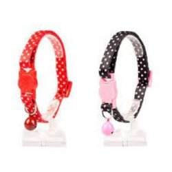 LEOPET COLLARE WHITE DOTS A POIS E CAMPANELLA PER GATTI