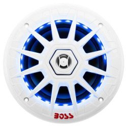 BOSS MARINE COPPIA ALTOPARLANTI MRGB65 LED BIANCHI