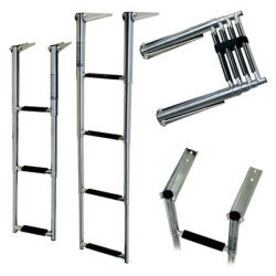 SCALETTA IN ACCIAIO INOX SERIE SPIRIT 3 GRADINI