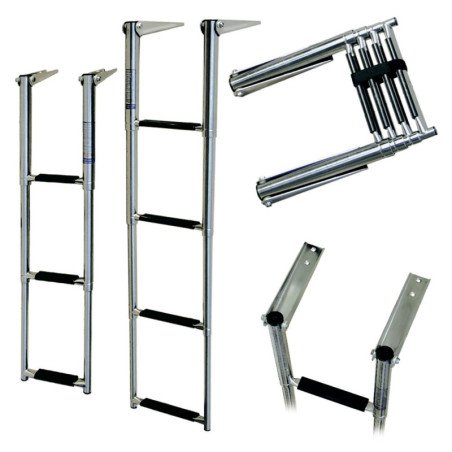 SCALETTA IN ACCIAIO INOX SERIE SPIRIT 3 GRADINI