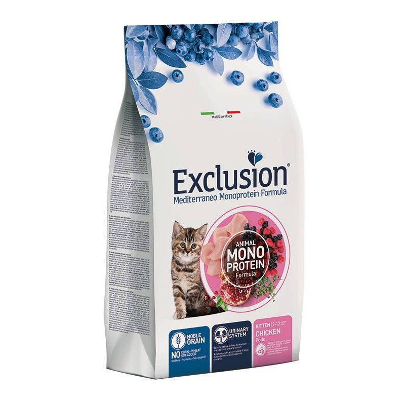 EXCLUSION MEDITERRANEO NOBLE GRAIN CAT KITTEN POLLO