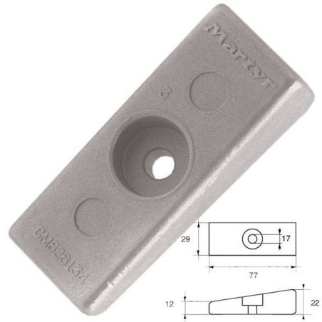 ANODO PLACCA MERCURY-MARINER-75-225CV HONDA 75CV