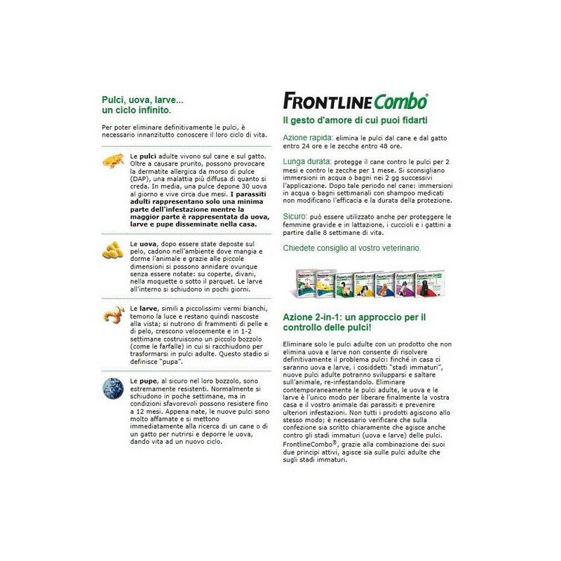 FRONTLINE COMBO CANI PICCOLI 2-10KG 3 PIPETTE