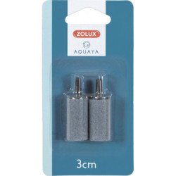 ZOLUX PIETRA POROSA CILINDRICA 3 CM DIFFUSORE D'ARIA 2 PZ
